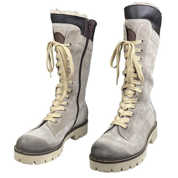 Celtic & Co. Women's Boxer Light Grey Suede Winter Boots Size 40 US 9 - Picture 5 of 13